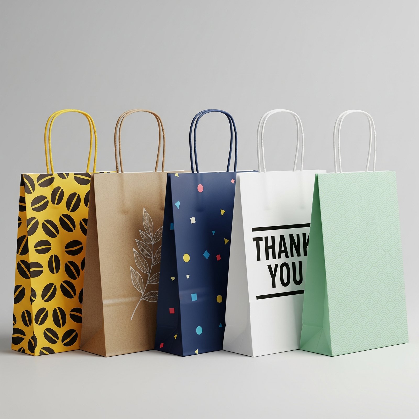 Image 9 - HANDLE PAPER BAGS- TWISTED FLAT DIE CUT